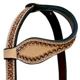 BER407-Western Leather One Ear Headstall