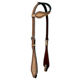 BER407-Western Leather One Ear Headstall