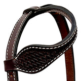 BER411-Western Leather One Ear Headstall