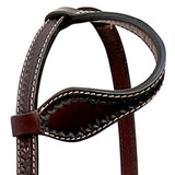 BER412-Western Leather One Ear Headstall