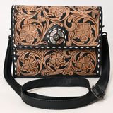 ADBG1494 Small Crossbody Hand Tooled Genuine Leather Women Bag Western Handbag Purse