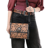 ADBG1494 Small Crossbody Hand Tooled Genuine Leather Women Bag Western Handbag Purse