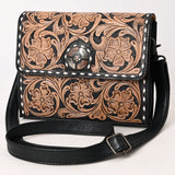 ADBG1494 Small Crossbody Hand Tooled Genuine Leather Women Bag Western Handbag Purse