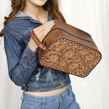 ADBG1509 Toiletry Genuine Western Leather Women Bag