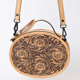 ADBGZ865 Canteen Hand Tooled Genuine Leather women bag western handbag purse