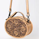 ADBGZ865 Canteen Hand Tooled Genuine Leather women bag western handbag purse