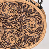 ADBGZ865 Canteen Hand Tooled Genuine Leather women bag western handbag purse