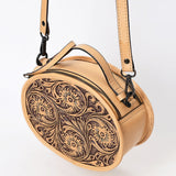 ADBGZ865 Canteen Hand Tooled Genuine Leather women bag western handbag purse