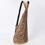 ADBGZ869 Sling Beautifully Hand Tooled Genuine Leather women bag western handbag purse