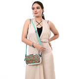 ADBG1528 Crossbody Hand Tooled  Hair On Genuine Western Leather Women Bag