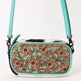 ADBG1528 Crossbody Hand Tooled  Hair On Genuine Western Leather Women Bag