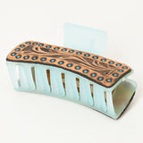 ADHC140 Beautifully Hand Tooled Women Ladies Hair Band Clip Clutch