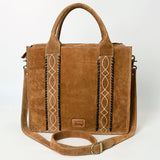 ADBGA605-Tote Genuine Western Suede Leather women bag