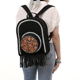 ADBG1546 Backpack Hand Tooled Genuine Western Leather women bag