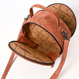 ADBG1549 Canteen Genuine Western Suede Leather women bag