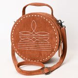 ADBG1549 Canteen Genuine Western Suede Leather women bag