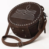 ADBG1549 Canteen Genuine Western Suede Leather women bag