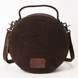 ADBG1549 Canteen Genuine Western Suede Leather women bag