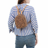 ADBGZ875 Backpack Hand Tooled Genuine Leather women bag western handbag purse