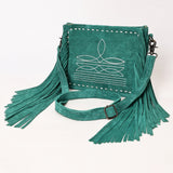 ADBG1572 Crossbody Genuine Western Suede Leather women bag