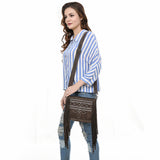 ADBG1572 Crossbody Genuine Western Suede Leather women bag