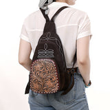 ADBG1573 Sling Genuine Western Suede Leather women bag