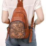 ADBG1573 Sling Genuine Western Suede Leather women bag