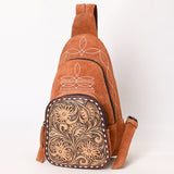 ADBG1573 Sling Genuine Western Suede Leather women bag