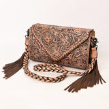 ADBG1581 Crossbody Hand Tooled Genuine Western Leather Women Bag