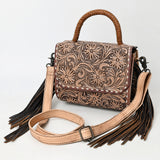 ADBG1583 Clutch Hand Tooled Genuine Western Leather Women Bag