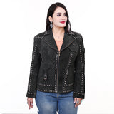 ADJKTLTR11 Genuine leather Women shirt jacket dress