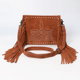 ADBG1572 Crossbody Genuine Western Suede Leather women bag