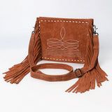 ADBG1572 Crossbody Genuine Western Suede Leather women bag