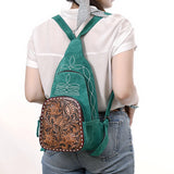 ADBG1573 Sling Genuine Western Suede Leather women bag