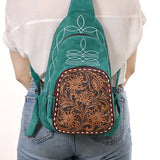 ADBG1573 Sling Genuine Western Suede Leather women bag