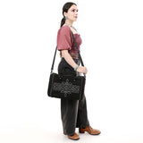 ADBG1585 Duffel Genuine western Suede Leather women bag