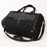 ADBG1585 Duffel Genuine western Suede Leather women bag