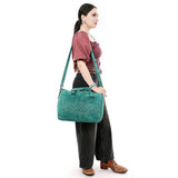 ADBG1585 Duffel Genuine western Suede Leather women bag