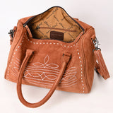 ADBG1585 Duffel Genuine western Suede Leather women bag