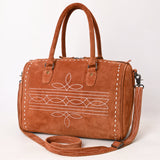 ADBG1585 Duffel Genuine western Suede Leather women bag