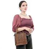 ADBG1608 Tote Hand Tooled Genuine Western Leather Women Bag