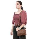 ADBG1609 Crossbody Hand Tooled Genuine Western Leather Women Bag