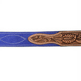 ADBLF329 Beautifully Hand Tooled Genuine American Suede Leather Belt Men and Women