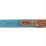 ADBLF331 Beautifully Hand Tooled Genuine American Suede Leather Belt Men and Women