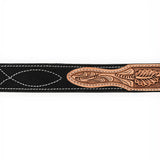 ADBLF335 Beautifully Hand Tooled Genuine American Suede Leather Belt Men and Women