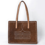 ADBGM517 Tote Genuine Western Suede Leather women bag