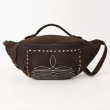 ADBG1618 Fanny Pack Genuine Western Leather Women Bag