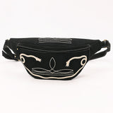 ADBGA668 Fanny Pack  Genuine Western Leather Women Bag