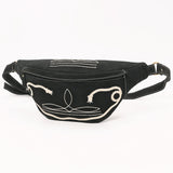 ADBGA668 Fanny Pack  Genuine Western Leather Women Bag