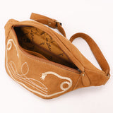 ADBGA668 Fanny Pack  Genuine Western Leather Women Bag